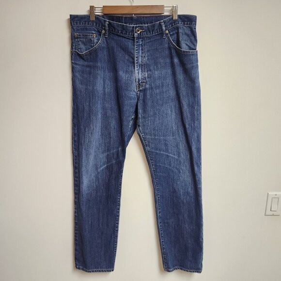 Raleigh Denim Workshop Jeans 38 Alexander Relaxed Straight Hand Crafted Med Wash - Picture 2 of 16